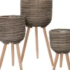 Intratuin plantenmand Suuz grijs / naturel D 21 H 33 cm