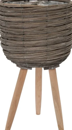 Intratuin plantenmand Suuz grijs / naturel D 21 H 33 cm