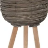 Intratuin plantenmand Suuz grijs / naturel D 25 H 45 cm