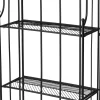 Intratuin plantenrek Tjibbe zwart 60 x 27,5 x 160 cm
