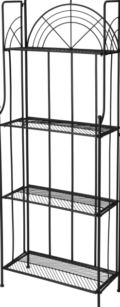 Intratuin plantenrek Tjibbe zwart 60 x 27,5 x 160 cm