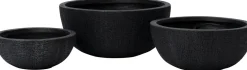 Intratuin plantenschaal Tom zwart D 43 H 19,5 cm