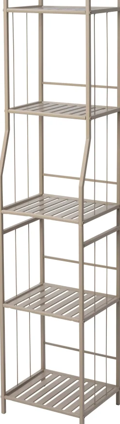 Intratuin plantenstandaard Iron Leaf beige 32,5 x 28 x 146 cm