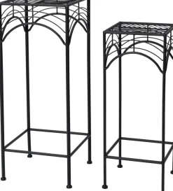 Intratuin plantentafel Tjibbe zwart 23 x 23 x 60 cm