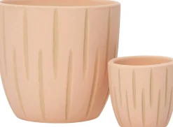 Intratuin pot Brent roze / crème D 13,5 x H 12,5 cm
