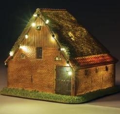 Intratuin schapenboet met LED verlichting H 14,5 cm