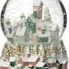Intratuin sneeuwbol dorpje wit / roze D 10,8 H 13 cm