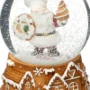 Intratuin sneeuwbol Ingwer kerstman bruin D 7,5 H 8,5 cm