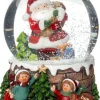 Intratuin sneeuwbol Snoa kerstman staand D 4,5 H 6,5 cm