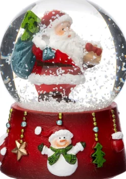 Intratuin sneeuwbol Snoa kerstman zak D 4,5 H 6,5 cm