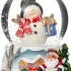 Intratuin sneeuwbol Snoa sneeuwpop cadeau wit D 4,5 H 6,5 cm