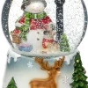 Intratuin sneeuwbol Snoa sneeuwpop wit met verlichting D 10,5 H 14 cm