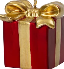 Intratuin stompkaars Cadeau rood / goud 15 uur 7,5 x 7,5 x 10 cm