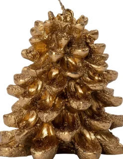 Intratuin stompkaars Dennenappel koper 9 uur D 12 H 11,5 cm