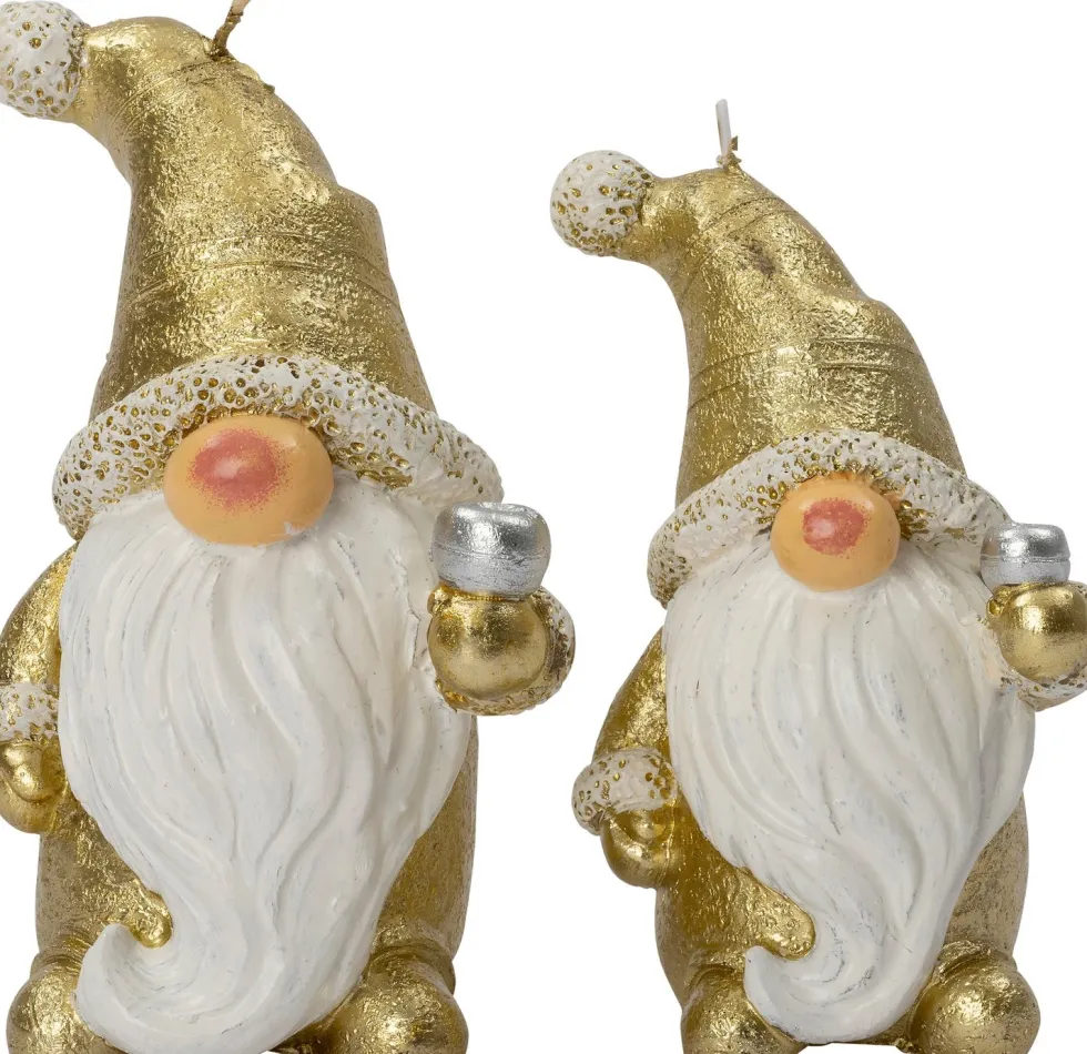 Intratuin stompkaars Gnoom goud 13 uur 9 x 9 x 13 cm