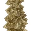 Intratuin stompkaars Kerstboom goud 6 uur D 9,5 H 19 cm