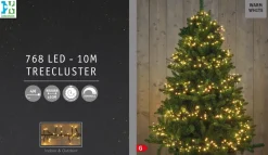 Intratuin treecluster 10 m met 768 LED lampjes warm white