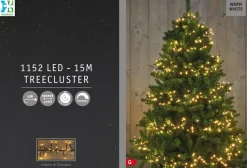 Intratuin treecluster 15 m met 1152 LED lampjes warm white