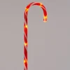 Intratuin tuinsteker zuurstok met timer rood/wit 13 x 2 x 53 cm 4 stuks