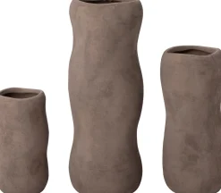 Intratuin vaas Alta taupe D 12,5 H 29,5 cm