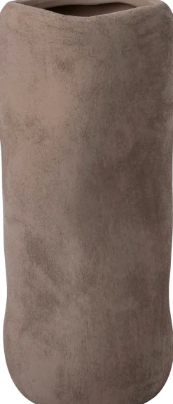 Intratuin vaas Alta taupe D 15,5 H 39,5 cm