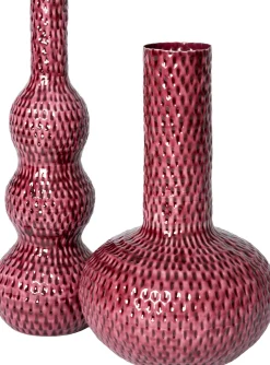 Intratuin vaas Amos rood D 25 H 41 cm