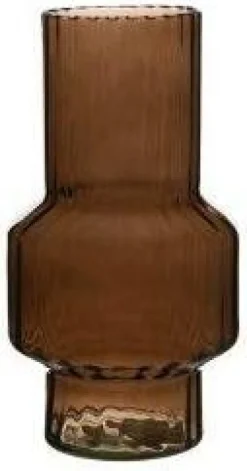 Intratuin vaas Arjan bruin D 15 H 24 cm
