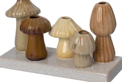 Intratuin vaas beige / bruin 19 x 8 x 11 cm