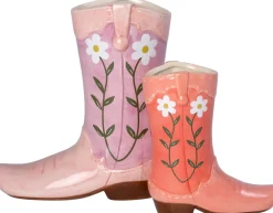 Intratuin vaas Billi laars roze 24 x 11 x 26 cm