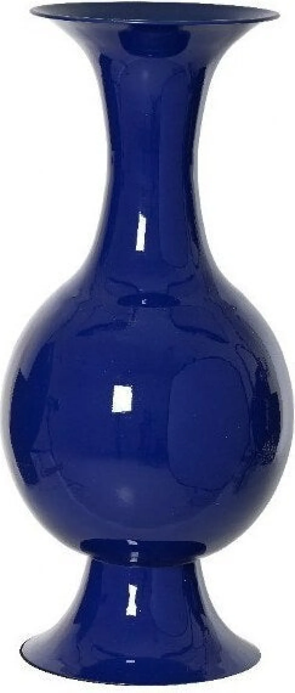 Intratuin vaas Blair blauw D 25 H 56 cm