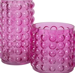 Intratuin vaas Bob roze D 16 H 27,5 cm