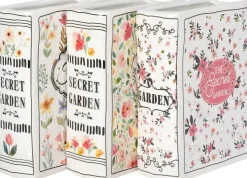Intratuin vaas Boek The Secret Garden wit 16 x 6,2 x 19,8 cm