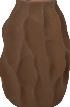 Intratuin vaas Bora bruin D 15 H 22 cm