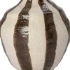Intratuin vaas Bristol bruin / beige 18,2 x 17,2 x 20,7 cm