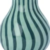 Intratuin vaas Broke groen / rood D 16,8 H 19,6 cm