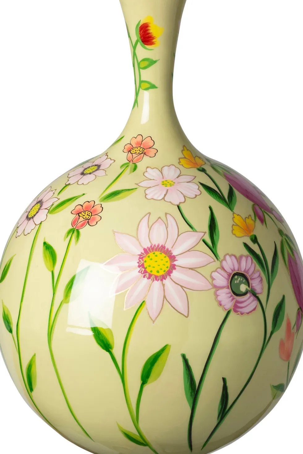 Intratuin vaas Burley groen D 35 H 52 cm
