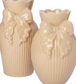 Intratuin vaas Byrum beige D 17 H 26 cm