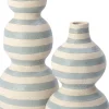 Intratuin vaas Carlo blauw / crème D 17,5 H 43,5 cm