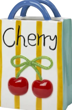 Intratuin vaas Cherri tas wit 15 x 10 x 23 cm