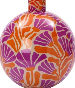 Intratuin vaas Cor oranje / paars D 35 H 41 cm