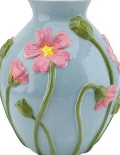 Intratuin vaas Crewe blauw D 24 H 27 cm