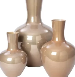 Intratuin vaas Crissy beige D 33 H 51 cm