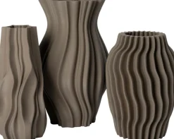 Intratuin vaas 3D bruin D 19,5 H 27,5 cm