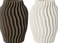 Intratuin vaas 3D bruin D 19,5 H 27,5 cm