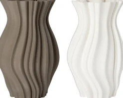 Intratuin vaas 3D bruin D 21,7 H 35,8 cm