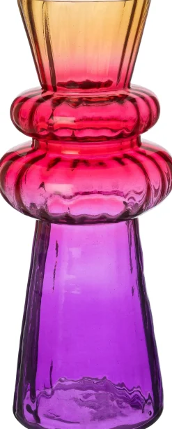 Intratuin vaas Deser paars / rood / oranje D 8 H 20,5 cm