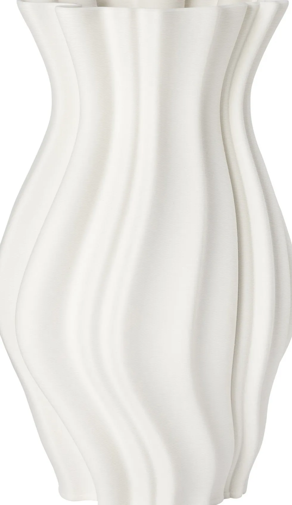 Intratuin vaas 3D wit D 21,7 H 35,8 cm