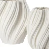 Intratuin vaas 3D wit D 19,5 H 24,3 cm