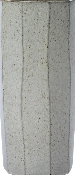 Intratuin vaas Einar grijs / wit D 15,5 H 30,3 cm