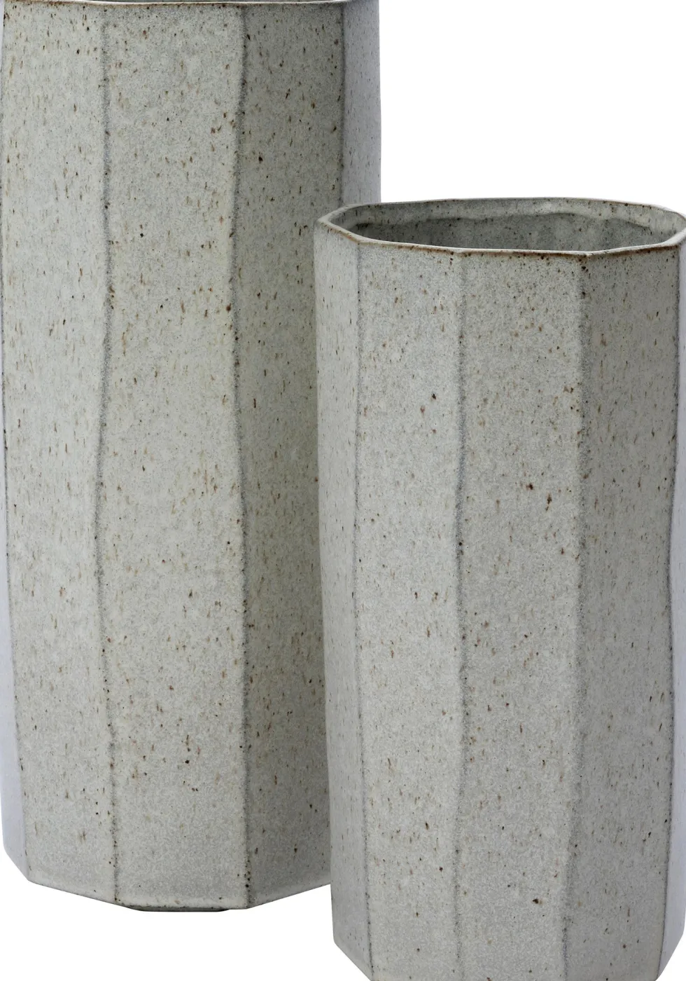 Intratuin vaas Einar grijs / wit D 17 H 38,8 cm